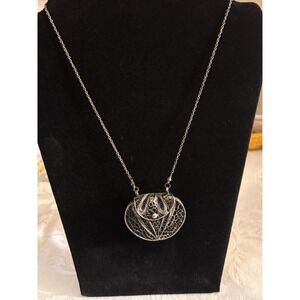 Vintage Filagree Bronze Tone Purse Pendant